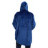 Snuggs Blanket Hoodie Dark Blue Christmas Deer Pocket